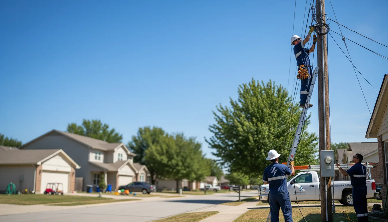 Residential electrician providing installation services in South China, ME